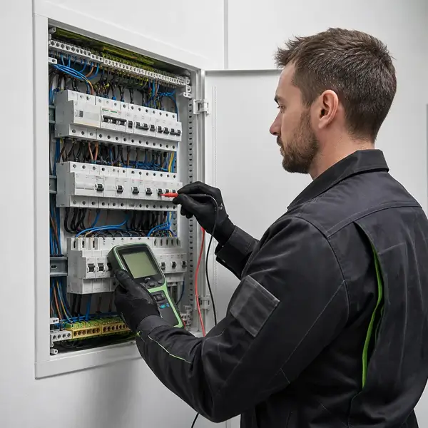 Elektroinštalácie – kontrola a meranie elektrického rozvádzača technikom